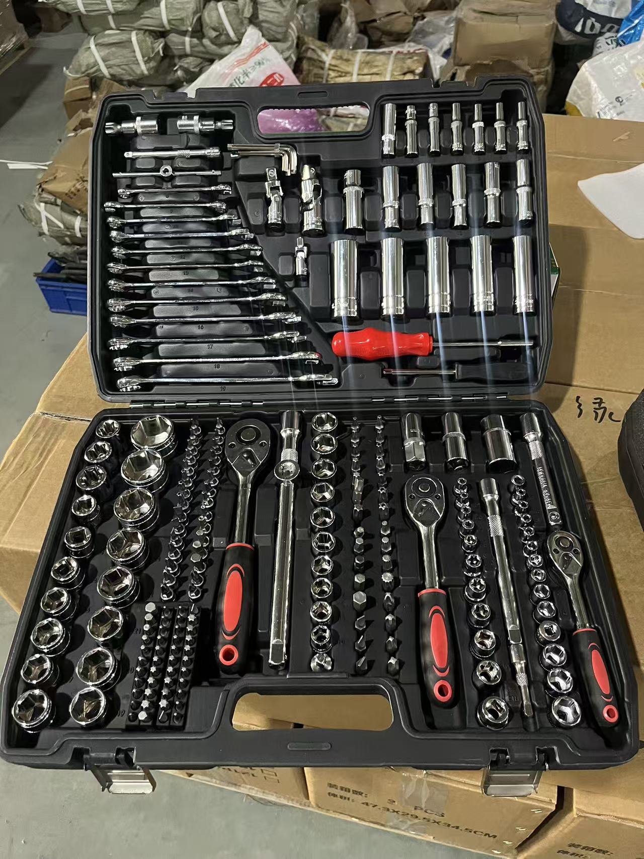 Kit Power Tools - 216피스 DIY 자동차 수리 공구 세트,