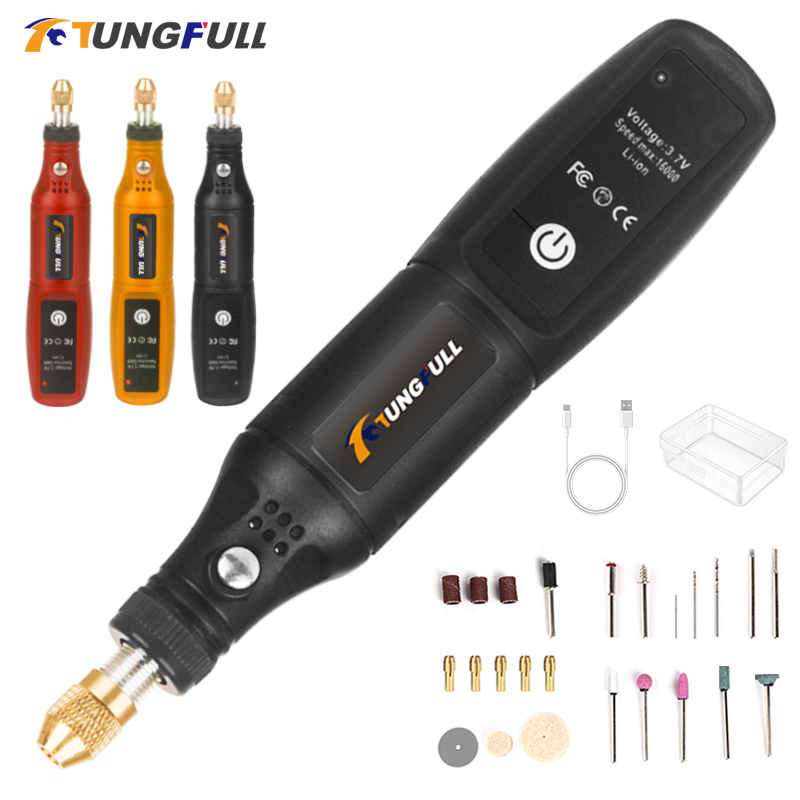 Power Tools Ingco - USB 각인펜 미니 그라인더 기계 로터리