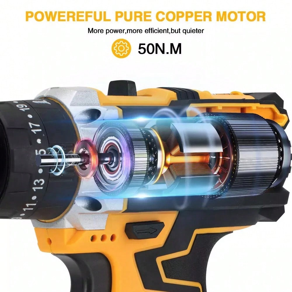 무선 브러시리스 임팩트 드라이버 및 해머 드릴 콤보 키 - Power Tools For Construction Work 리뷰 및 가격