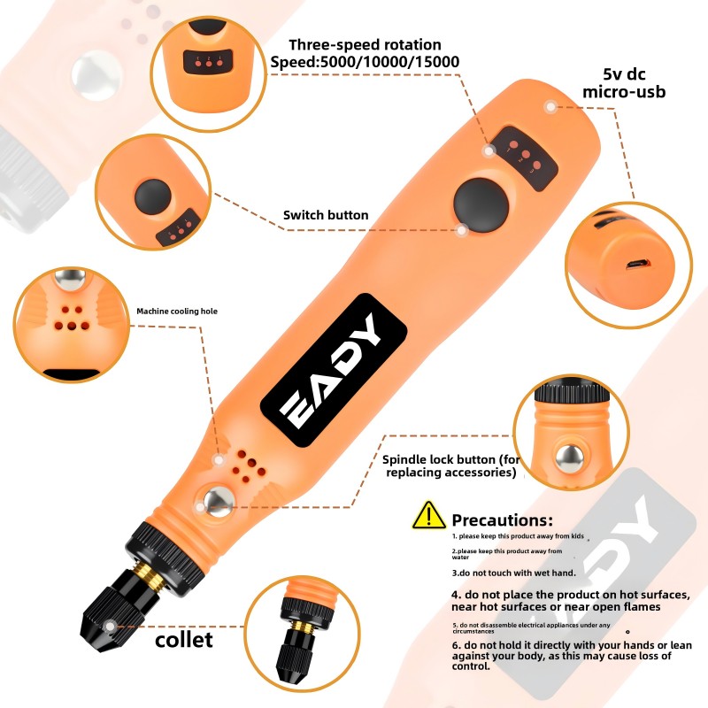 USB 무선 로터리 공구 키트 – 금속 연마, 모형 제 - Kit Power Tools 리뷰 및 가격