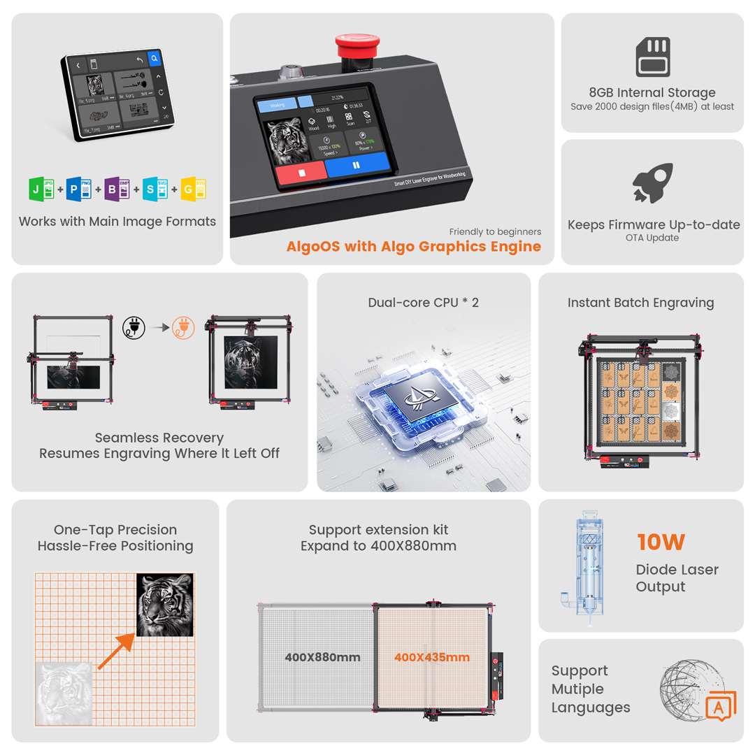 AlgoOS 제어 스마트 고출력 AlgoLaser DI - Power Tools Manual 리뷰 및 가격