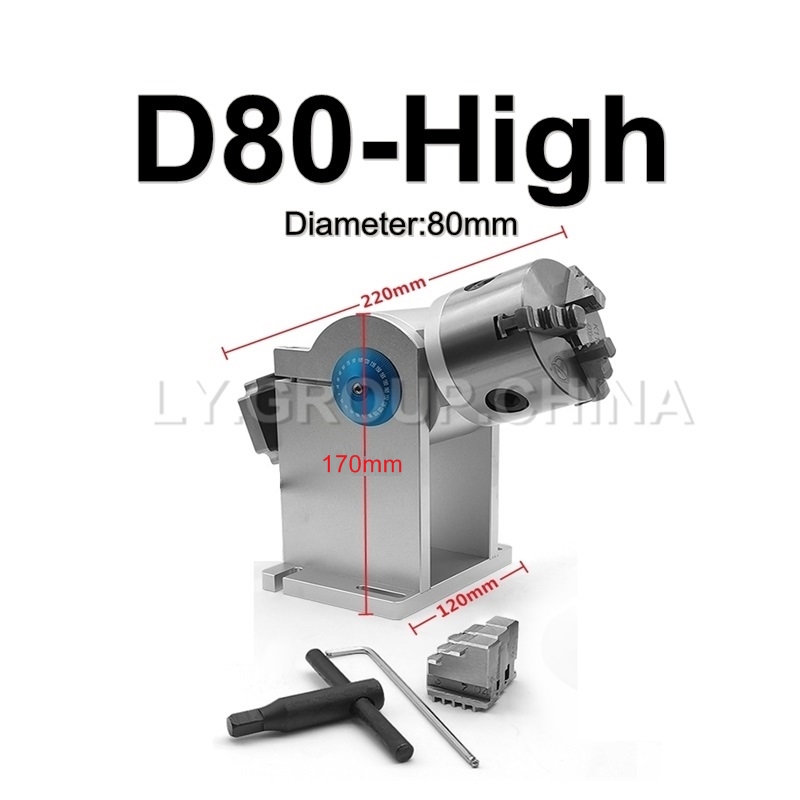 80mm 척 D80 3 클로 로터리 축 파이버 레이저  - Rotary Tool Kit 리뷰 및 가격