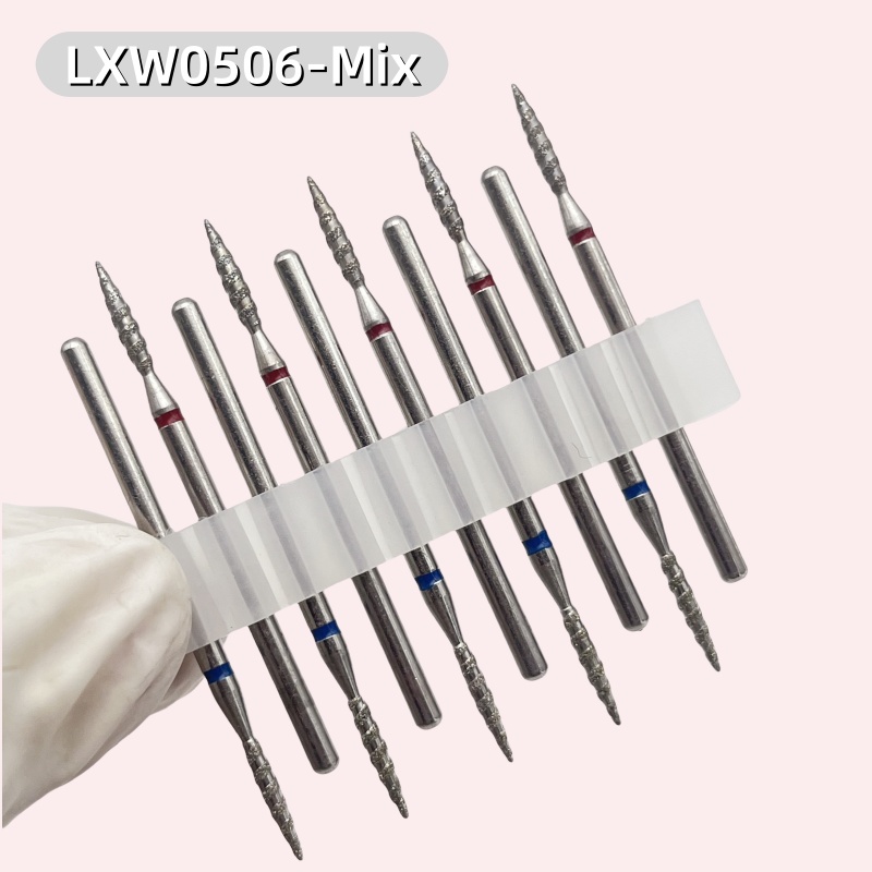 10개입 토네이도 다이아몬드 네일 드릴 비트 미세&중간 - Rotary Tool Kit 리뷰 및 가격
