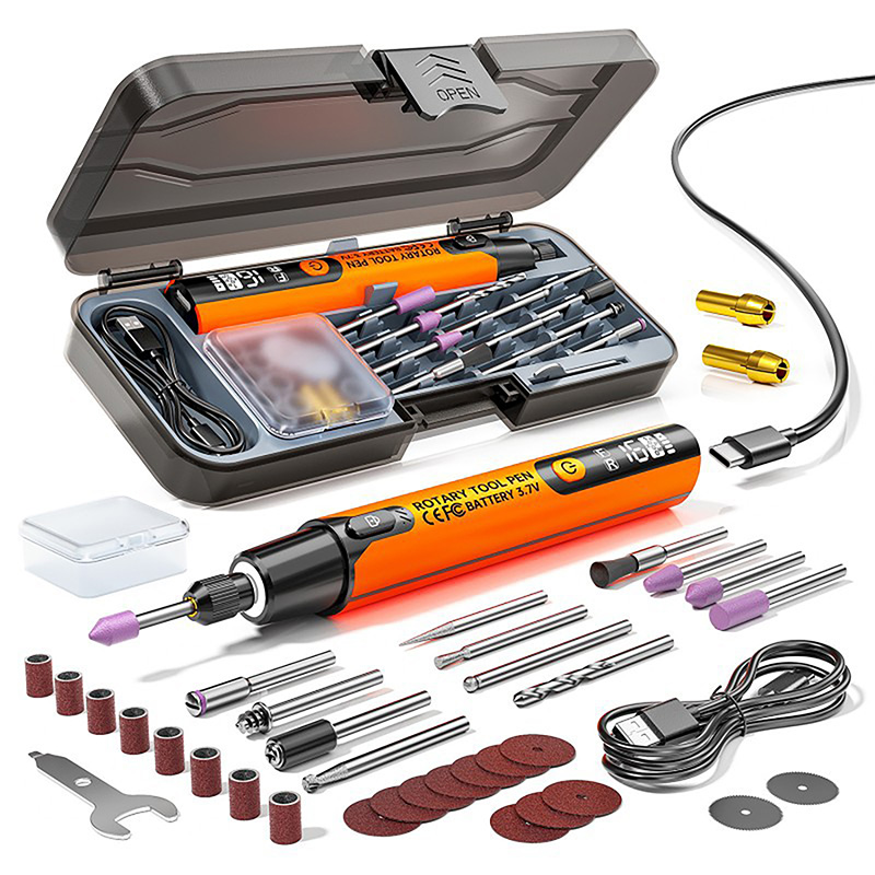 6단 속도 조절 가능한 무선 로터리 공구 키트, 충전식 - Rotary Tool Kit 리뷰 및 가격