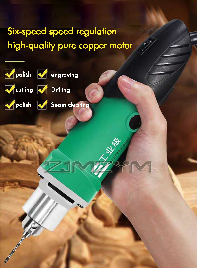 6단 변속 고출력 조각기 전기 드릴 목공 연마기 회전  - Power Tools Jack 리뷰 및 가격
