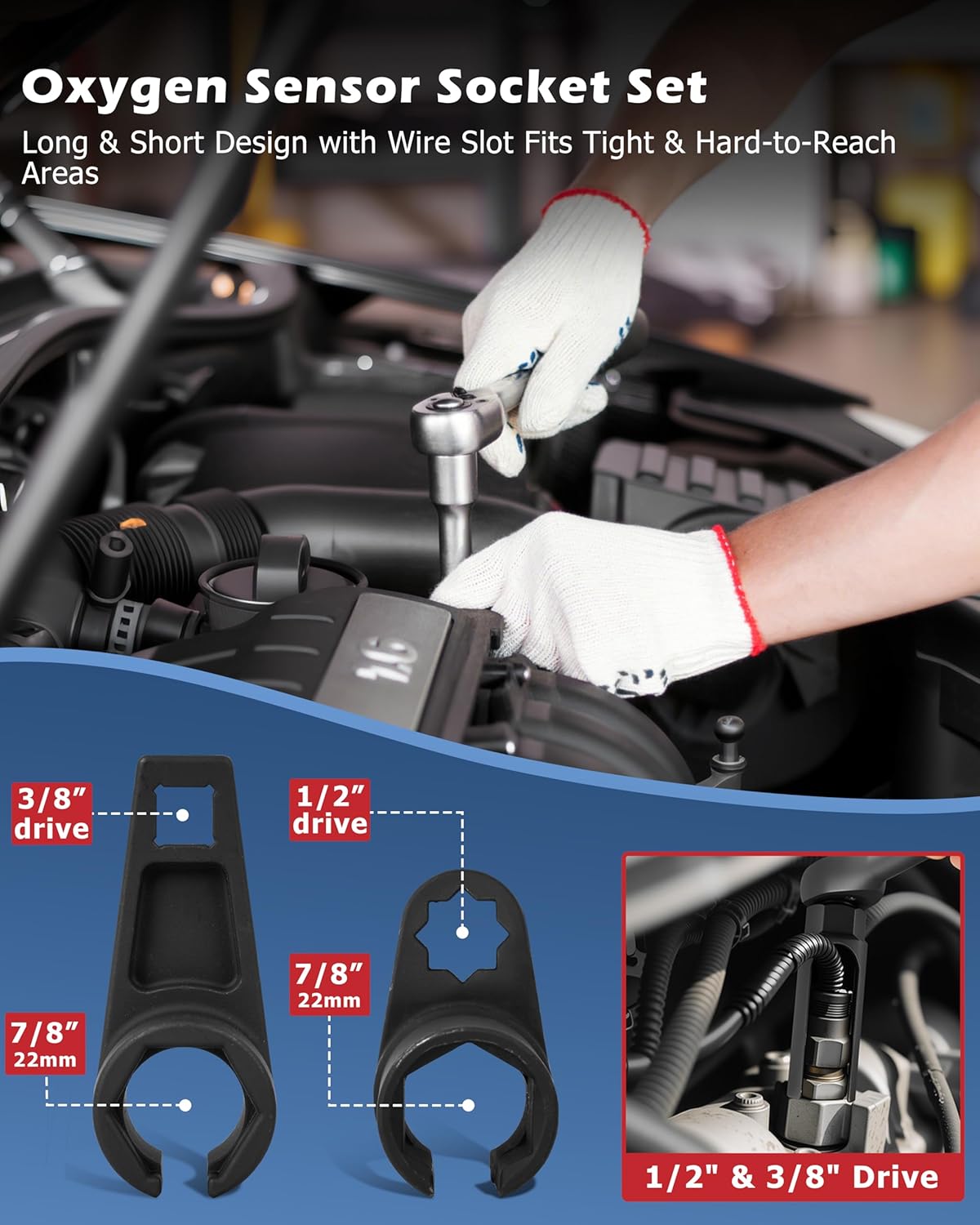 범용 산소 센서 소켓 세트 O2 람다 센서 제거 도구  - Rotary Tool Kit 리뷰 및 가격