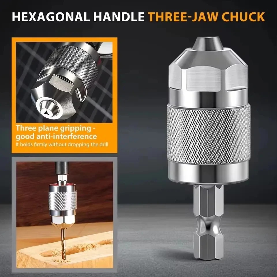 3-조우 키리스 드릴 척 어댑터 1.5-6.5mm 육각 - Power Tools Jack 리뷰 및 가격