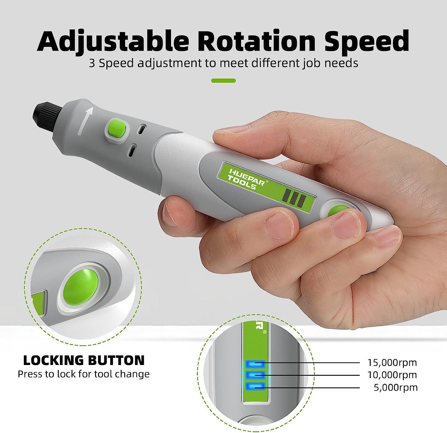 Huepar 도구용 전기 드릴 다이 그라인더 조각기 폴 - Rotary Tool Kit 리뷰 및 가격