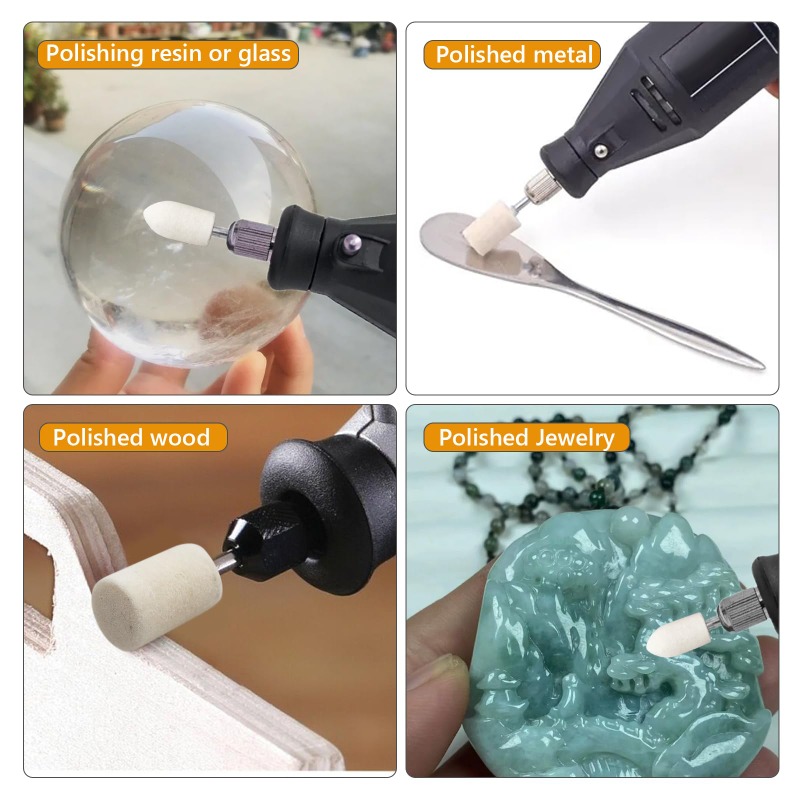 36개/세트 울 펠트 연마 비트(1/8인치 맨드릴 포함 - Rotary Tool Kit 리뷰 및 가격