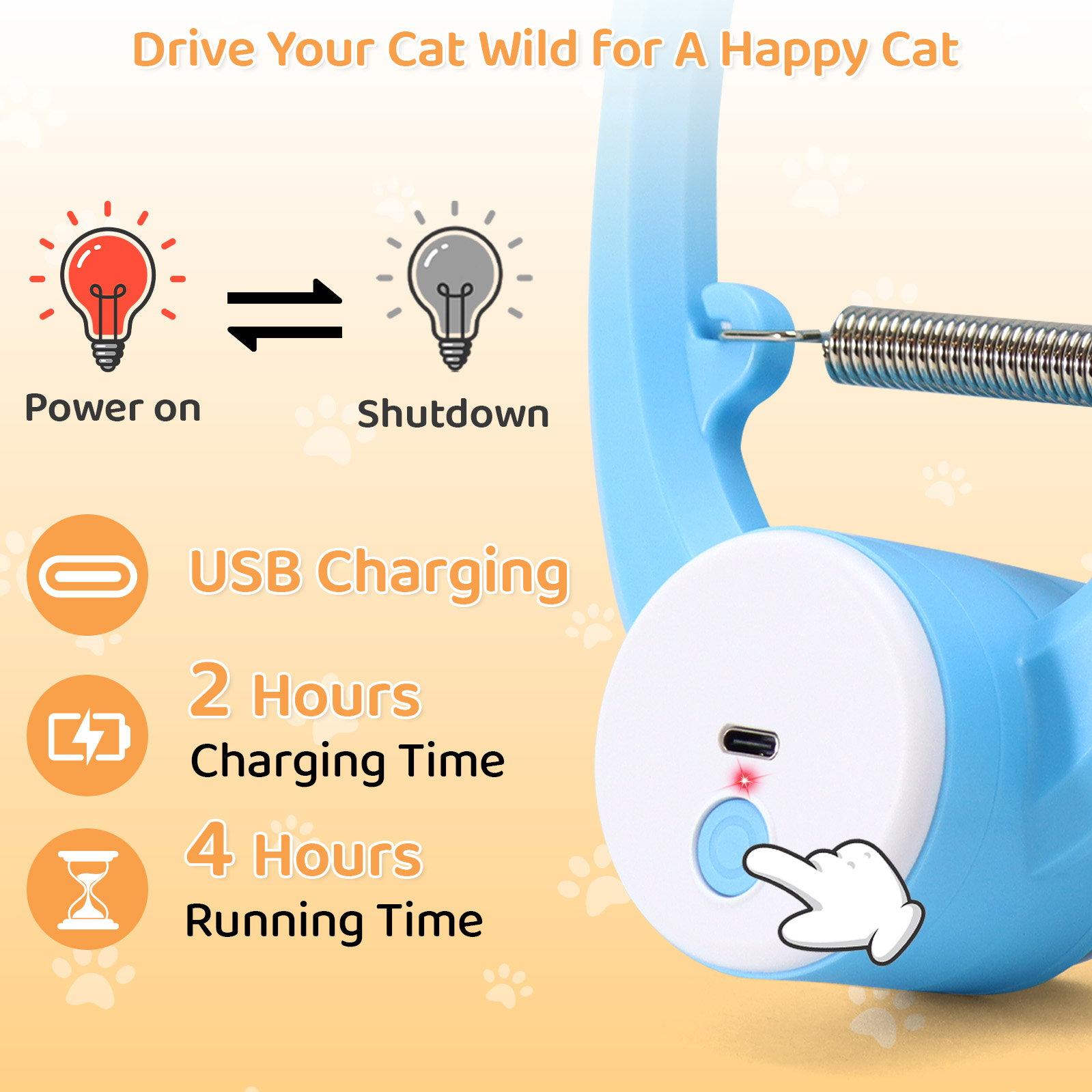 전기 자동 인터랙티브 고양이 장난감 USB 충전식 날개 - Power Tools Cat 리뷰 및 가격